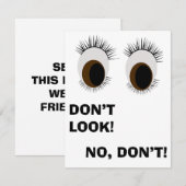 Don’t Look Notecard ノートカード (正面/裏面)