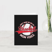 Don’t Make Me Use My Baseball Mom Voice Baseball M カード (正面)