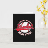 Don’t Make Me Use My Baseball Mom Voice Baseball M カード (黄色い花)