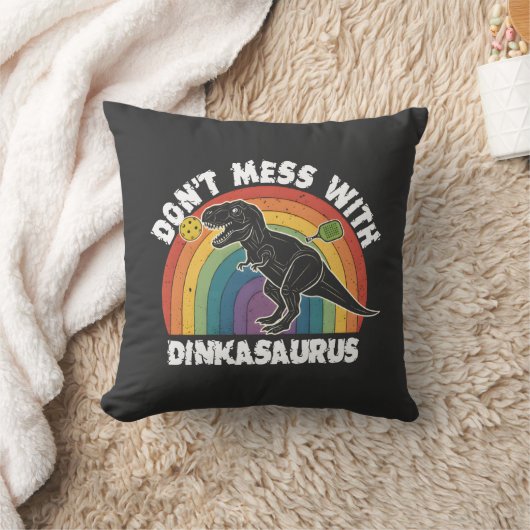 Don’t Mess With Dinkasaurus Pickleball クッション (ブランケット)
