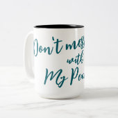 Don’t Mess With My Peace™ ダックスフンド マグカップ • (正面左)
