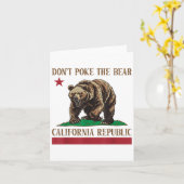 Don’t Poke The Bear California Republic Shirt For  カード (黄色い花)