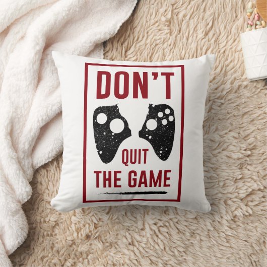 Don’t quit the game クッション (ブランケット)