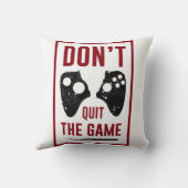 Don’t quit the game クッション (裏面)