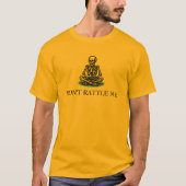 Don’t Rattle Me Skeleton Gadsden Flag Parody Tシャツ (正面)