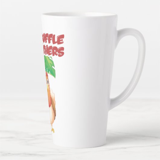 Don’t Ruffle My Feathers カフェラテマグ (右)