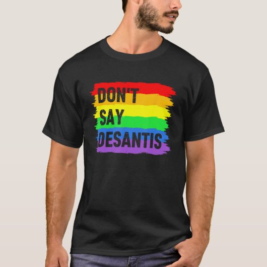 Don t Say DeSantis Florida Say Gay LGBTQ Pride Ant Tシャツ (正面)