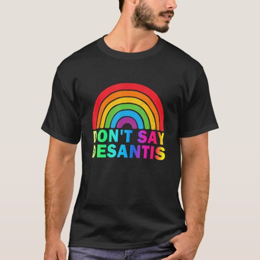 Don t Say DeSantis Florida Say Gay LGBTQ Pride Ant Tシャツ (正面)