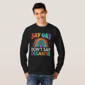 Don t Say Desantis Florida Say Gay LGBTQ Pride Ant Tシャツ (正面フル)