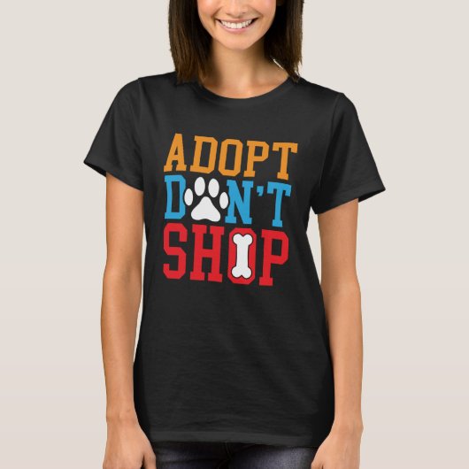 Don T Shop Animal Rights活動家Animal Res Tシャツ (正面)
