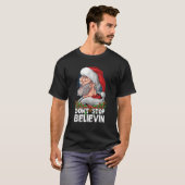 Don t Stop Believing Santa Claus Sunglasses Tシャツ (正面フル)