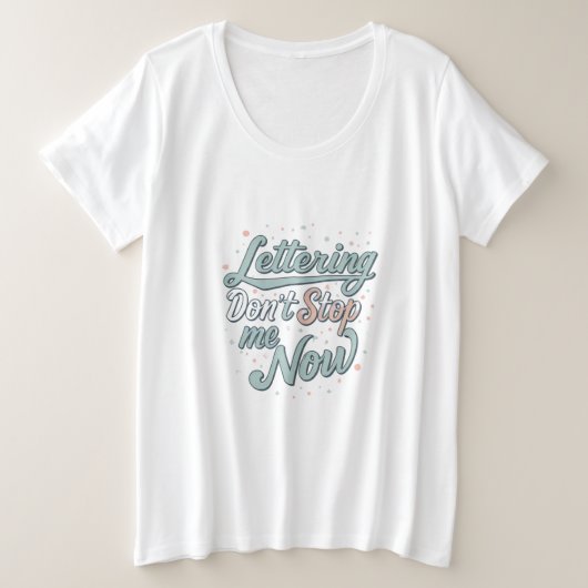 Don’t Stop Me Now: Retro Vibes Edition プラスサイズTシャツ (デザイン正面)
