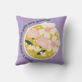 Don’t Stop Until You Are Proud  Motivational Quote クッション (裏面)