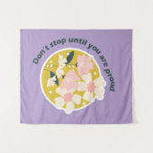 Don’t Stop Until You Are Proud  Motivational Quote タペストリー (正面(横))