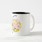 Don’t Stop Until You Are Proud  Motivational Quote ツートーンマグカップ (正面右)