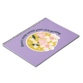 Don’t Stop Until You Are Proud  Motivational Quote ノートブック (左側)