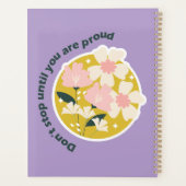 Don’t Stop Until You Are Proud  Motivational Quote プランナー手帳 (裏面)