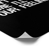 Don’t Talk To Me I’ll Hurt Your Feelings Funny Sar ポスター (角)