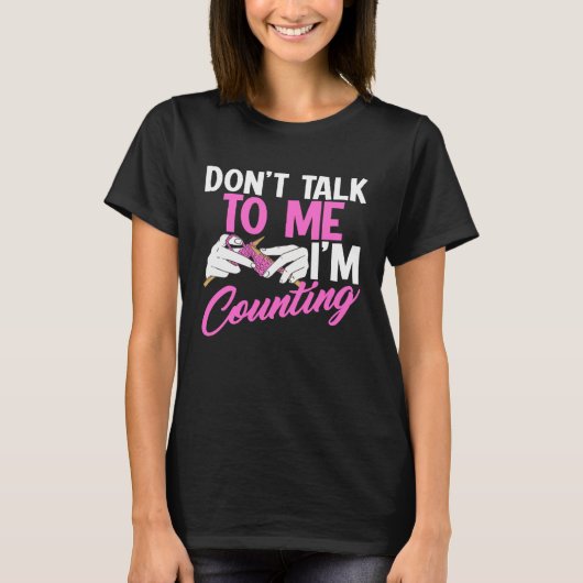 Don t talk to me I m counting u2013 Stitch and kni Tシャツ (正面)