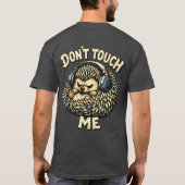 “Don’t Touch Me” Grumpy Hedgehog design  Tシャツ (裏面)