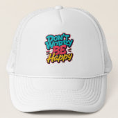 Don’t Worry Be Happy Graffiti Hat キャップ (正面)