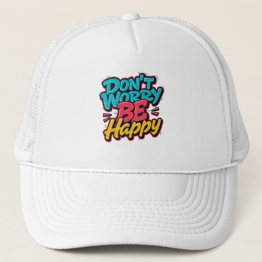 Don’t Worry Be Happy Graffiti Hat キャップ (正面)
