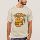 “Don’t Worry, Bee Happy” T-Shirt Tシャツ (正面)