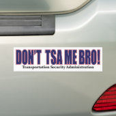 DON-TSA-Me-Bro- – 赤 バンパーステッカー (車上)