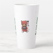 Don Vitone – Red Teddy King Vitotone Bear – Red El カフェラテマグ (正面)