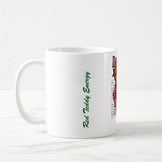 Don Vitone – Red Teddy King Vitotone Bear – Red El コーヒーマグカップ (左)