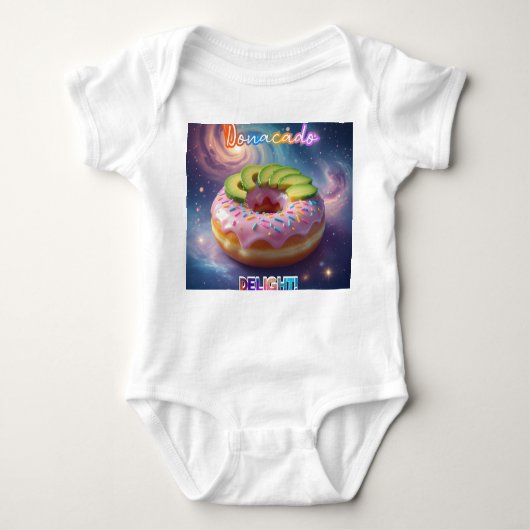Donacado Delight! Baby Bodysuit | Onepiece ベビーボディスーツ (正面)