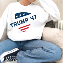 Donal Trump 47 Distressed Sweatshirt patriot スウェットシャツ