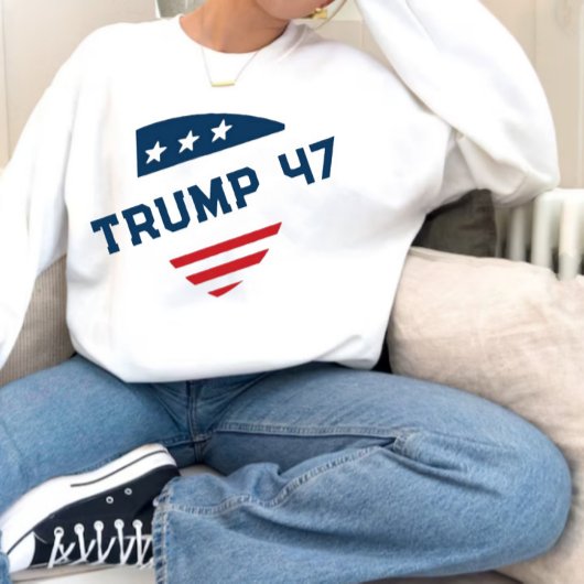 Donal Trump 47 Distressed Sweatshirt patriot スウェットシャツ