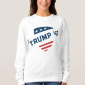 Donal Trump 47 Distressed Sweatshirt patriot スウェットシャツ (正面)