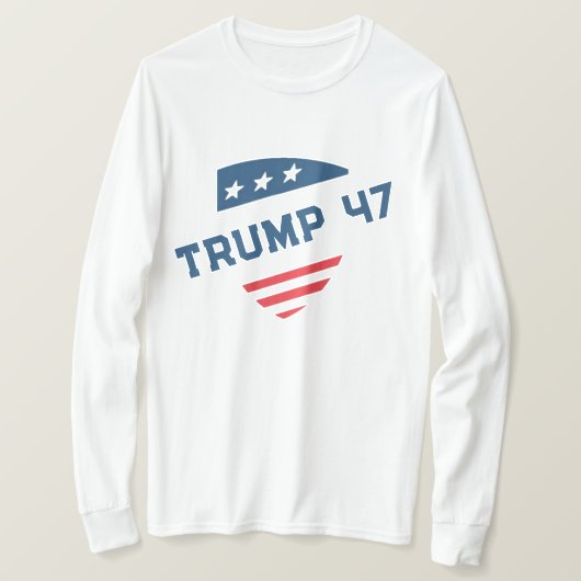 Donal Trump 47 Distressed Sweatshirt patriot Tシャツ (デザイン正面)