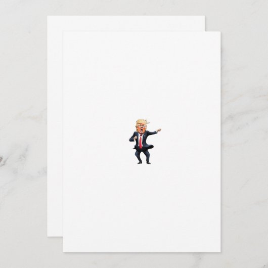 donal trump danse 招待状 (正面/裏面)