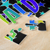 「DONALD」名、おもしろい「ハッピーバースデー」 ジグソーパズル (側面)