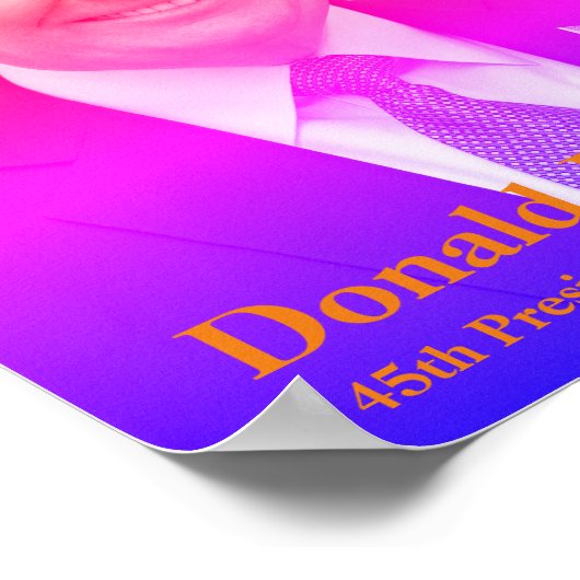 Donald J. Trump, 45th President of the USA ポスター (角)