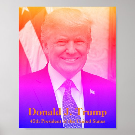 Donald J. Trump, 45th President of the USA ポスター (正面)