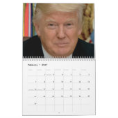 Donald J Trump Calendarの写真 カレンダー (2月 2027)