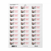 Donald & Melania：メリークリスマス ラベル (フルシート)