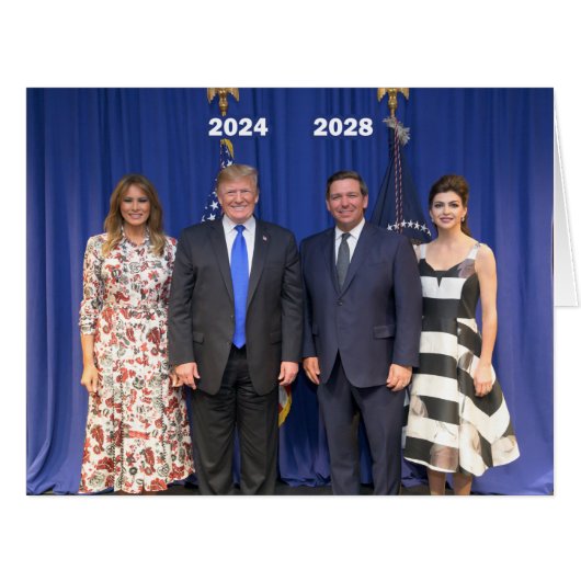 Donald & Melania 2024、Ron & Casey 2028 (正面横)