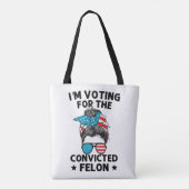 Donald Trumpのサポート， 2024 USA 大統領の トートバッグ (裏面)