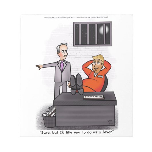 Donald Trump製品メモ帳 ノートパッド (正面)