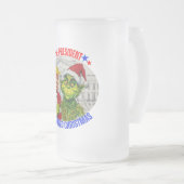 DONALD TRUMP – クリスマスを過ごす救議長 フロストグラスビールジョッキ (正面右)