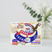 Donald Trump ポストカード (スタンド正面)