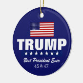 DONALD TRUMP 2020 CHRISTMAS ORNAMENT セラミックオーナメント (左)