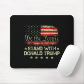Donald Trump 2024のサポートで立つアメリカを取る マウスパッド (マウス)