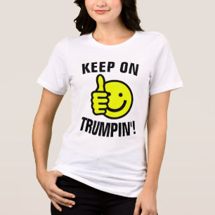 Donald Trump,2024保 ON TRUMPIN' T-shirts トライブレンドTシャツ