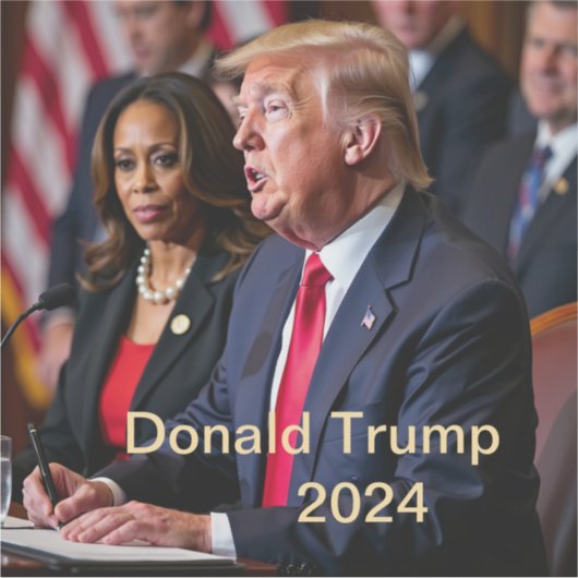 Donald Trump 2024 シール (正面)
